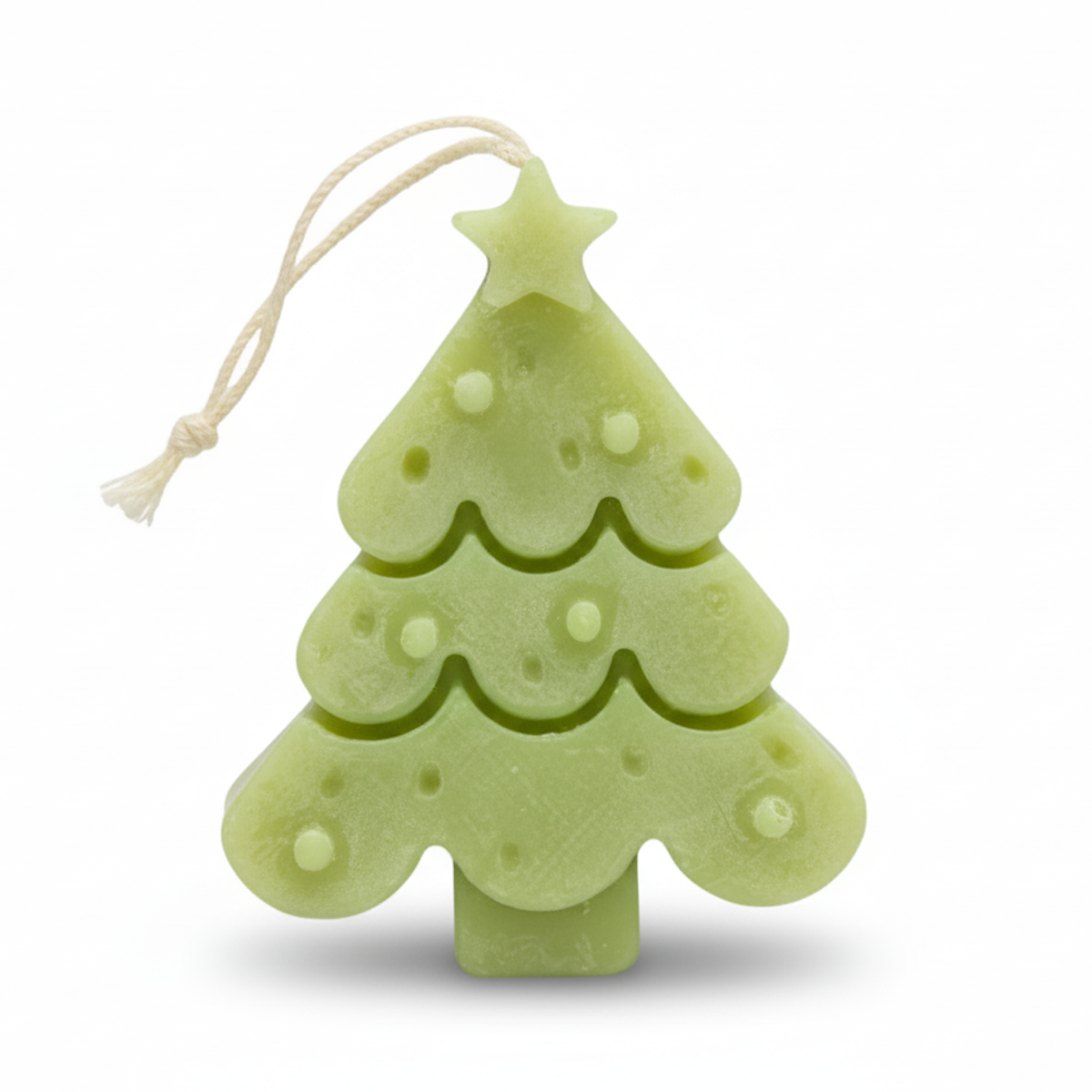 Vela decorativa con forma de pino