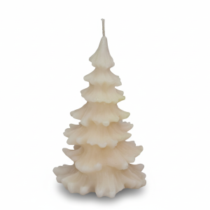 Vela decorativa con forma de pino